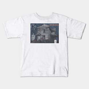 Halloween Haunted House Kids T-Shirt
